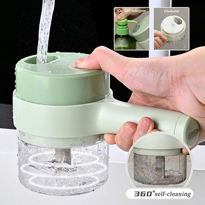 4 in 1 Handheld Electric Vegetable Chopper Cutter Set